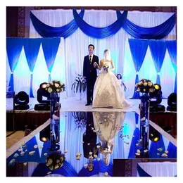 Party Decoration 10M Per Lot 1M Wide Shine Sier Mirror Carpet Aisle Runner For Romantic Wedding Favors Drop Delivery Home Garden Fes Ot403