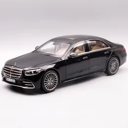 Diecast Model Car 1 22 Maybach S400 Alloy Luxy Car Model Diecasts Metal Toy Vehicles Car Model High Simulation Sound and Light Kids Toy Gift 230829