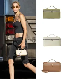 High-end Lunch Box Bag Box Bag Leather Women's Bag Portable Shoulder Crossbody Cosmetic Bag Women