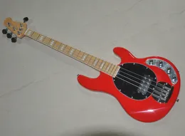 Gramy Red 4 Strings Guitar Electric Bass مع Pickups Humbucker تقدم شعار/لون تخصيص