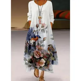 Vestido de duas peças moda verão maxi dres impresso sundress casual manga curta vestidos feminino cintura alta robe femme 230830
