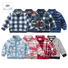 Jackets DB396 dave bella autumn infant baby boys fashion multicolor kids toddler coat handsome children clothes 230830