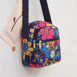 Evening Bags 2023 Fashion Small Flower Cloth Crossing For Woman Nylon Canvas Large Capacity Shoulder Bag Casual Sports Mom