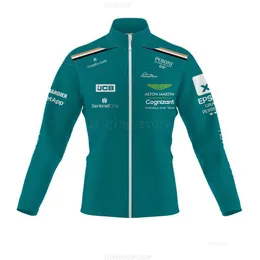 Męskie bluzy bluzy 2023 Nowa moda Top Camiseta Aston Martin F1 Fernando Alonso Outdoor Extreme Sport Sport Sports Sport Polo 14 Kurtka przedwczesna