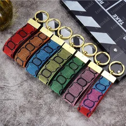 Multi Colors Mens Designer Keychain Woman Bag Charm Portachiavi Luxury Keyring Double Letters Car Keychains Fashion Key Holder 238304TY