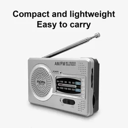 Radio BCR2033 AM FM Teleskopantenne Vollband tragbarer Empfänger Retro World Pocket Player für Elder 230830