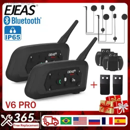 EJEAS V6 Pro للدراجات النارية خوذة داخلي 6riders Bluetooth5