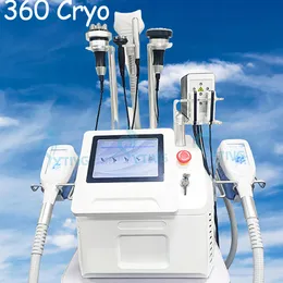 Fettfrysning 360 Cryolipolysis Slimming Machine With Cavitation RF Lipolaser Viktminskning Ta bort fetthudsdragning