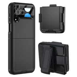 Mobile Phone Cases For Samsung Galaxy Z Flip 4 Flip 5 Fold 4 Fold 5 Heavy Duty Shockproof Anti-drop Belt Clip Kickstand Defender Protective Cover