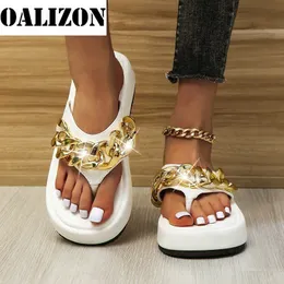 Gai Gai Women Summer Fashion Chain Flip-Flops Sandal Shoes Woman Platform Sandaler Casual Flat Slippers Slides 230830