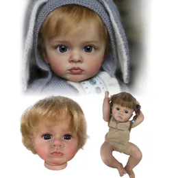 Dockor 22 tum Tutti Reborn Doll -kit målade oavslutade tomma vinyldelar Kit Sin Pintar 230830