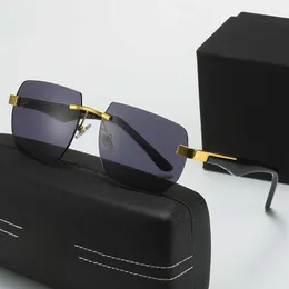 Fashion Mercedes-Benz top sunglasses Frameless Multilateral Sunglasses Maybach's benz Plate Foot Glasses Z1099