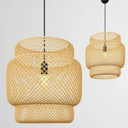 Taklampor bambu ljuskrona kinesisk restaurang B Pot Lamp Zen Tea House Balkony Lantern