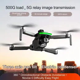 S155 2,7K Optisk flöde Dual Camera GPS Hög Precision Positionering Drone, 5G Repeater Brushless Motor, LED Night Vision Light, fyrsidigt hinder Undvikande, smart följ