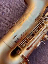 Hemp Gold Professional Alto Saksofon Drop E Ton 54 Wysokiej klasy czysty pozłacany matowy proces saksofonowy instrument jazzowy saksofon
