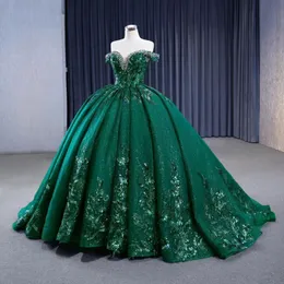 Green Shiny Princess Sweetheart Quinceanera Dress Ball Gown Graduation Prom Gowns Sweet 16 Dresses For Birthday Party Vestidos de 15 Anos