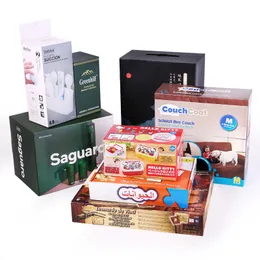 Handheld faliste pudełka papierowe Pokazania prezentowe produkty kolorowe pudełka opakowania pudełka