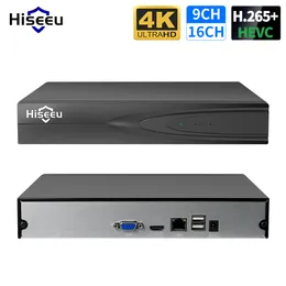 IP -камеры Hiseeu 8CH 16CH 32CH CCTV NVR H 265 HEVC 4K 8MP 5MP 4MP 3MP 2MP СЕТИРОВАННЫЙ ПЕРЕПОРДЕР ДЛЯ СИСТЕМА СМЕРИИ 230830