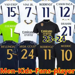 22 23 24 Soccer Jerseys RODRGO Camiseta Football Jerseys VINI JR ARDA GULER Mbappe Football Shirt Kids Real Madrids Camiseta De Futbol Bellingham 2023 2024