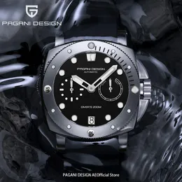 Zegarek na rękę Pagani Design Design For Men Mechanical Watches Men 200m Waterproof Ar Sapphire Glass C3 Luminous nadgarstka 230830