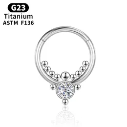 ثقب الغضروف الصناعي Tragus أنف خواتم التيتانيوم الحاجز للنساء Helix G23 Titanium Body Jewelry Girl Girl Mift arocks