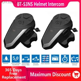 BT-S3NS Hełm motocyklowy kompatybilny z Bluetooth zestaw słuchawkowy Intercom komunikacja Interkfon MP3 GPS Waterproof Waterproof Interconkomunicador Q230830