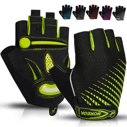 Five Fingers Gloves MOREOK Bike 5MM Liquid Gel Pad Bicycle Shockproof Mountain DH Road Biking Cycling for Men Women 230829