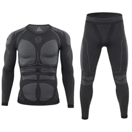 Roupa interior térmica masculina ternos do esporte ao ar livre ciclismo compressão roupas esportivas de secagem rápida respirável fitness correndo fatos 230830