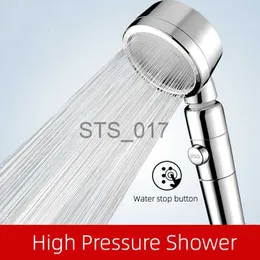 Bathroom Shower Heads Pressurized Shower Head for bathroom 360 Rotating Bathroom Accessories High Pressure Water Saving Rainfall Chrome Shower Head x0830