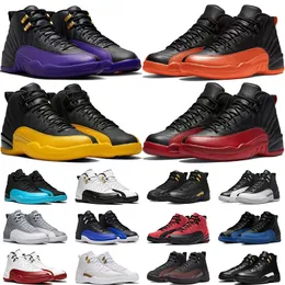 Jumpman 12 Men Basketball Shoes 12S Field Purple Brilliant Orange Black Taxi Gram