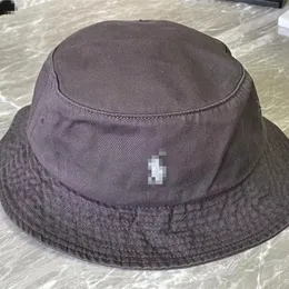 Acquisto gratuito ultimo cappello da pescatore RL Berretto da baseball firmato Berretto da baseball da donna da uomo Pony Cappello da sole ricamato con alfabeto cappello di marca di moda nero