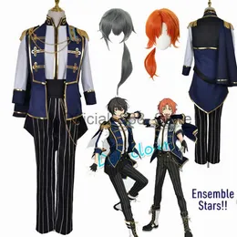 Anime Game Ensemble Stars TrickStar Cosplay Narukami Arashi Suou Tsukasa Tsukinaga Leo Knight Cosplay Costume Wigs Uniform x0830