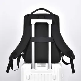 Backpack For Men 2023 Multifunctional Business Notebook Backpack USB Charging Waterproof Film Men's Backbag Casual Bag LST230831