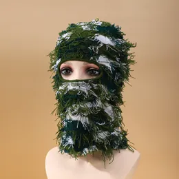 BeanieSkull Caps Balaclava Angustiado Tricotado Rosto Cheio Máscara de Esqui Inverno À Prova de Vento Pescoço Aquecedor para Homens Mulheres Um Tamanho Cabe Todos 230830