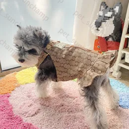 Söt katthund denim klänning mode märke katt hundjacka kläder schnauzer bichon corgi teddy valp husdjur klänningar