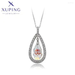 Подвесные ожерелья xuping jewelry fashion rhodium color Лето -прибытие кристаллы День Святого Валентина Подарки 40511