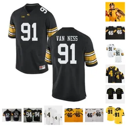 Iowa Hawkeyes Football Jersey 14 Alex Mota 10 Deacon Hill 10 Nick Jackson 14 Kahlil Tate 2 TJ Hall 90 Brian Allen 64 Leighton Jones 67 Gennings Dunker 4 Koen Entringer