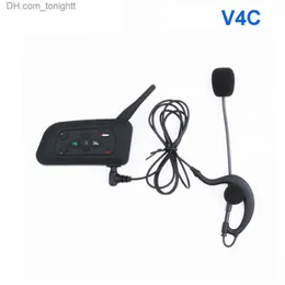 Fotbollsdomare Bluetooth Headset Intercom V4C 1200m Full duplex hörlurar med FM Wireless Soccer Interphone Q230830