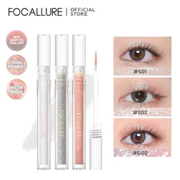 OmbrettoLiner Combinazione FOCALLURE Diamond Liquid Eyeshadow Impermeabile a lunga durata Alta pigmentazione Glitter Metallic Eye Shadow Liner Cosmetici per il trucco 230830