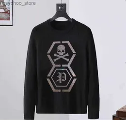 Rhinestones Cartoon Designer Wysyłka SWEATER SWEATOR SWEAT Casual Men's Drop Q230830