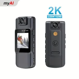 كاميرات الجسم المصغرة 2K مع شاشة WiFi Cam Night Vision Control 4 5 ساعات سجل لاجتماع إنفاذ القانون في الهواء الطلق 230830