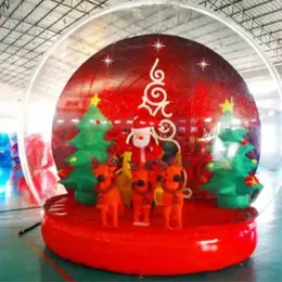 3M L x 2MW Outdoor Giant Airtight Christmas Walentynkowe nadmuchiwane śnieżne kulki Bubble Dome Namiot z wejściem ludzkim rozmiarem Clear Globe na imprezę festiwalową