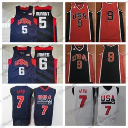 Niestandardowe S-6xl 2012 Retro Basketball Jerseys Kevin Durant James Westbrook Dowolne nazwisko dowolne numerze szczotkowane koszulki