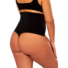 High Waisted Compression Seamless Thong Shapewear Thong For Women