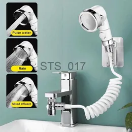 Bathroom Shower Heads 3 Modes Shower Head Adjustable Wash Face Basin Faucet Shower Hand-Held Telescopic Nozzle Wash Hair Shower Head Basin Accessories x0830