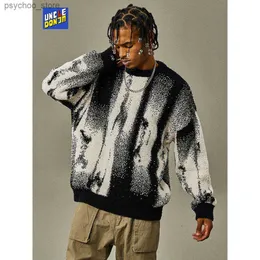 Gotycki vintage sweter pullover men Hip Hop Harajuku sweter Y2K Ubrania Sweather 2023 Para Sweter Drioshipping Q230830