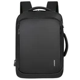 Backpack For Men 2023 Multifunctional Business Notebook Backpack USB Charging Waterproof Film Men's Backbag Casual Bag HKD230828