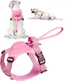 Obroże dla psów smyczy Atuban Dog uprzężę dla średnich psów no-pull-harness dla psów z wbudowaną wysuwaną smyczką ciężką front klip z przodu uprząż 230829