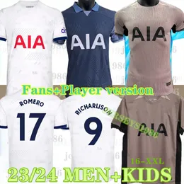 Maddison #10 23 24 Son Son Soccer Jerseys 2023 2024 Tottenham Bergwijn van de ven Jersey Football Рубашка