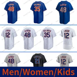 Männer Frauen Kinder Justin Verlander Jersey Baseball Pete Alonso Starling Marte Max Scherzer Francisco Lindor Jeff Brigham Mark Canha Tim Locastro Yacabonis Leone Nido